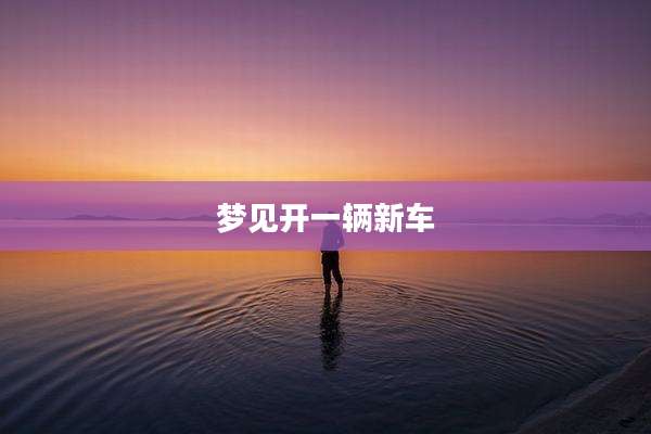 梦见开一辆新车