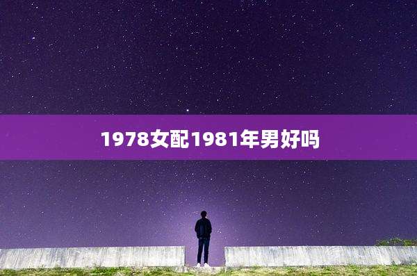 1978女配1981年男好吗
