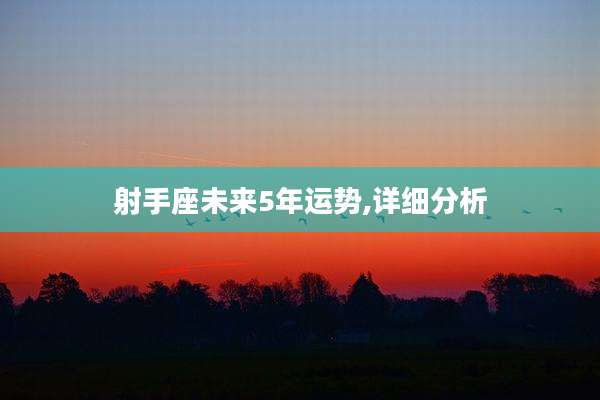 射手座未来5年运势,详细分析