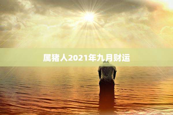 属猪人2021年九月财运