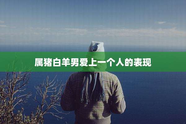 属猪白羊男爱上一个人的表现