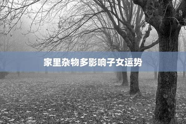 家里杂物多影响子女运势