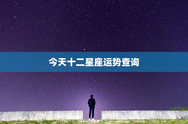 今天十二星座运势查询