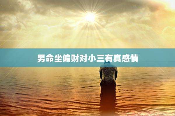 男命坐偏财对小三有真感情