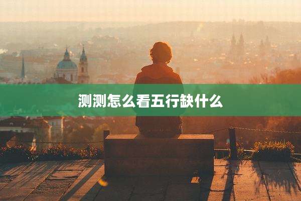 测测怎么看五行缺什么