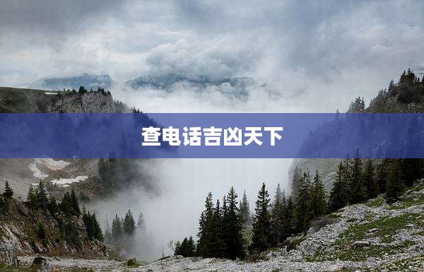 查电话吉凶天下