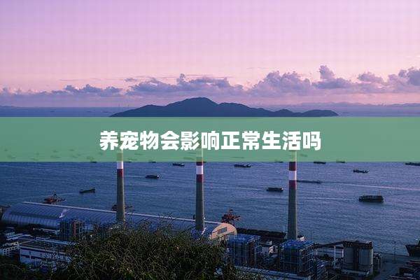 养宠物会影响正常生活吗