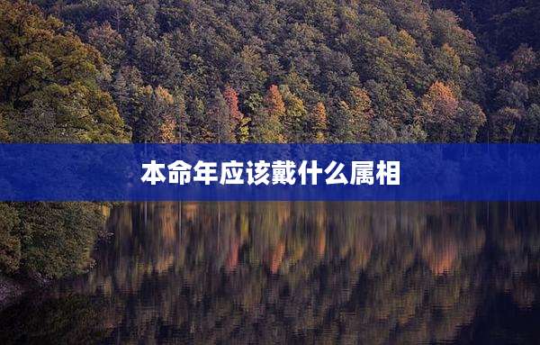 本命年应该戴什么属相