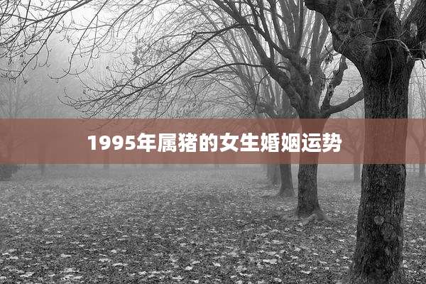 1995年属猪的女生婚姻运势
