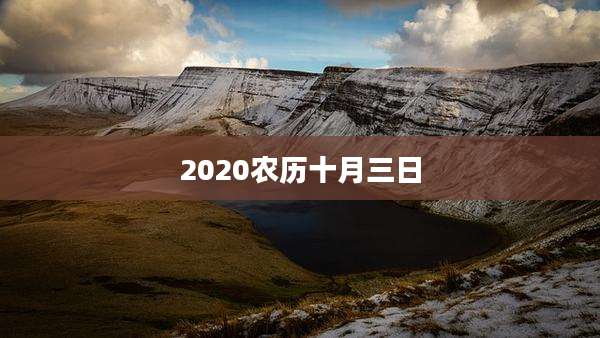 2020农历十月三日