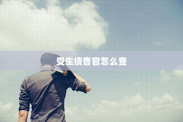 受生债曹官怎么查
