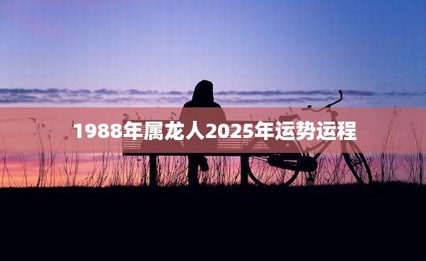 1988年属龙人2025年运势运程