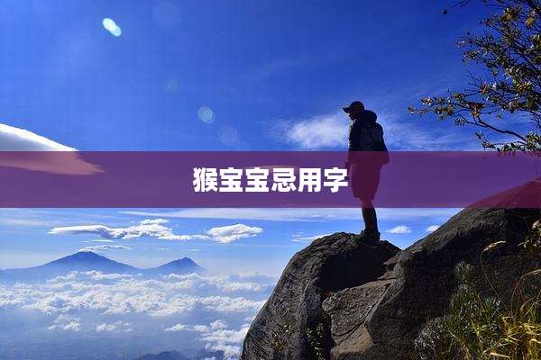 猴宝宝忌用字
