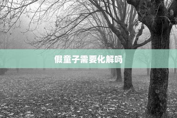 假童子需要化解吗