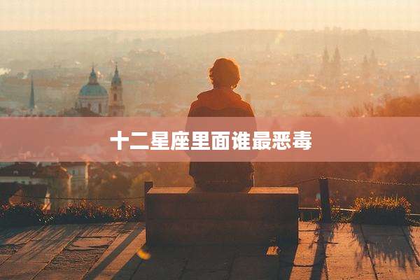 十二星座里面谁最恶毒
