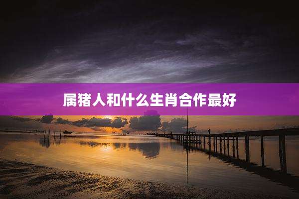 属猪人和什么生肖合作最好