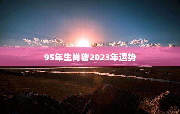 95年生肖猪2023年运势