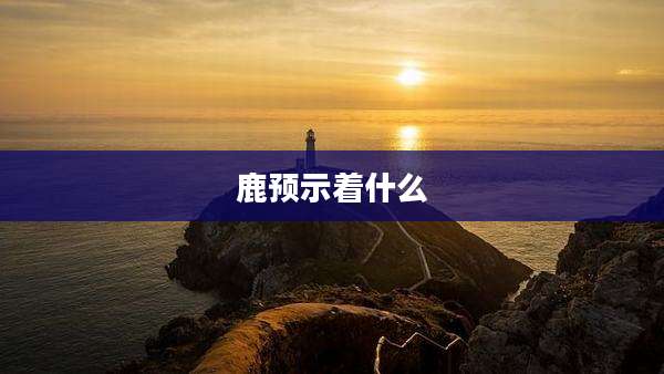 鹿预示着什么