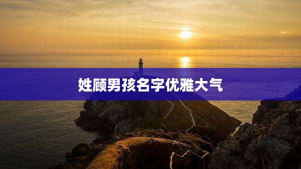 姓顾男孩名字优雅大气