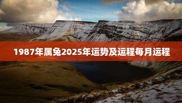 1987年属兔2025年运势及运程每月运程