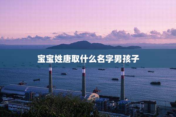 宝宝姓唐取什么名字男孩子