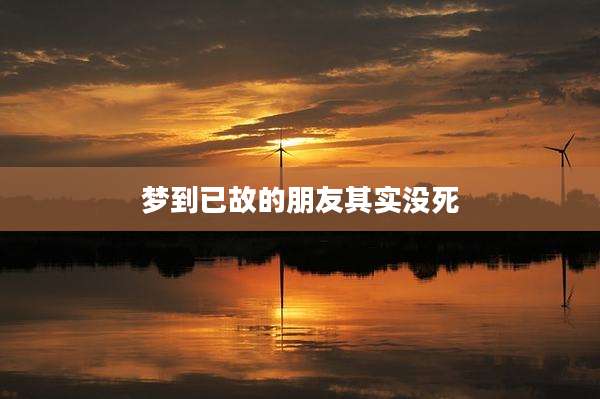梦到已故的朋友其实没死