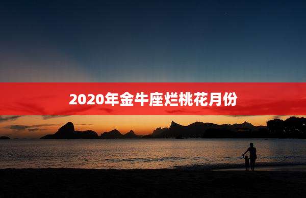 2020年金牛座烂桃花月份