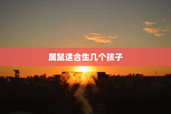 属鼠适合生几个孩子