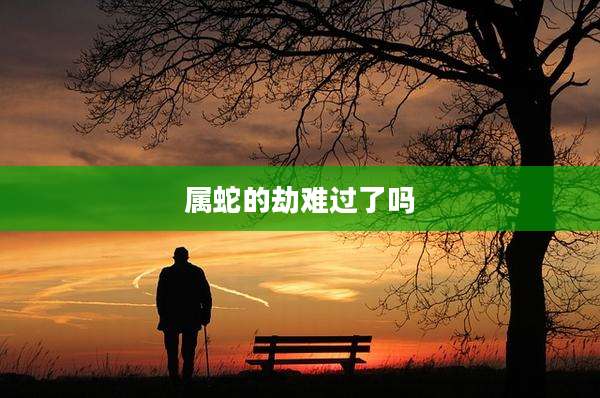 属蛇的劫难过了吗