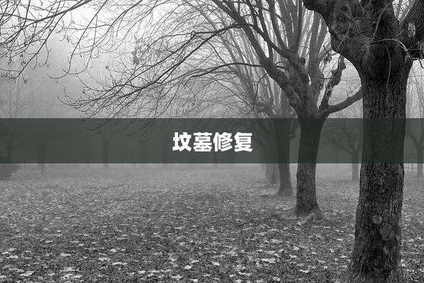 坟墓修复