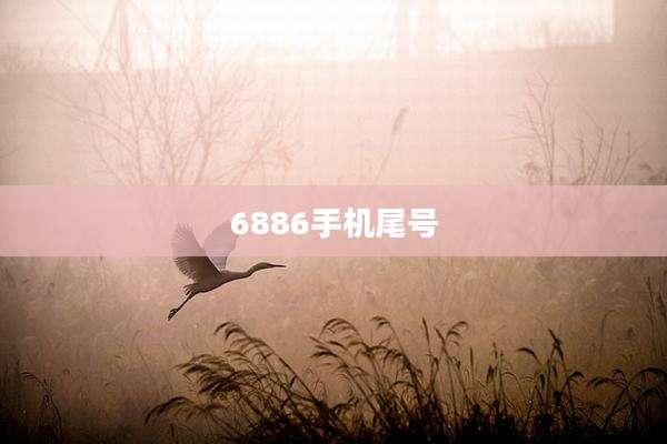 6886手机尾号