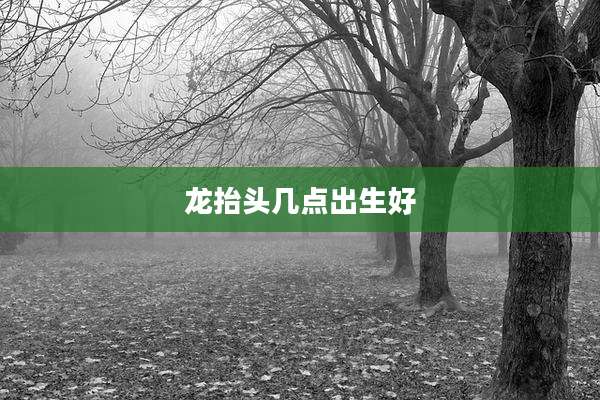 龙抬头几点出生好