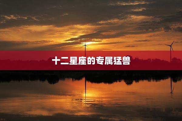 十二星座的专属猛兽