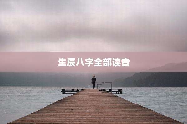 生辰八字全部读音