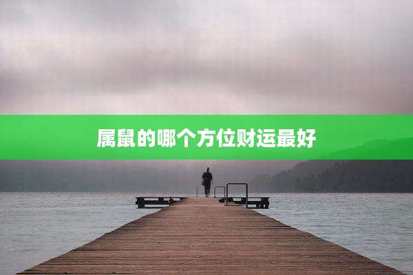 属鼠的哪个方位财运最好