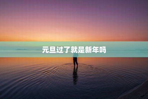 元旦过了就是新年吗