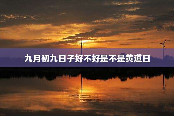 九月初九日子好不好是不是黄道日