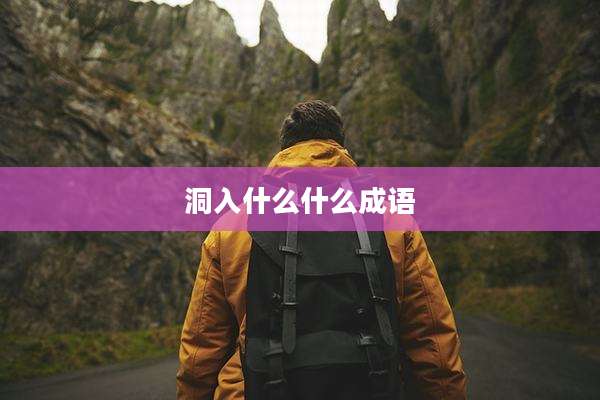 洞入什么什么成语