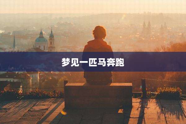 梦见一匹马奔跑