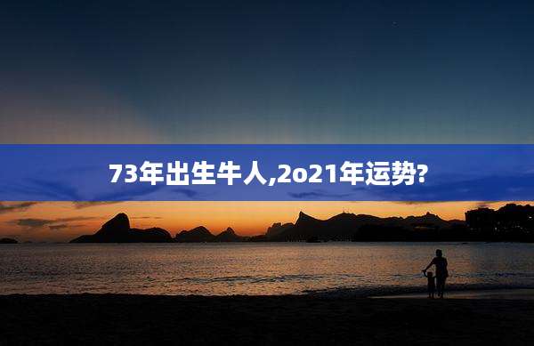 73年出生牛人,2o21年运势?