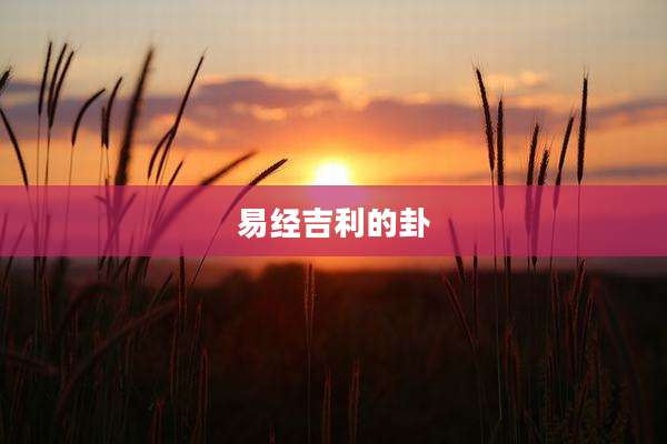 易经吉利的卦