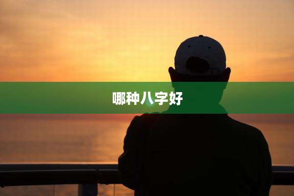 哪种八字好