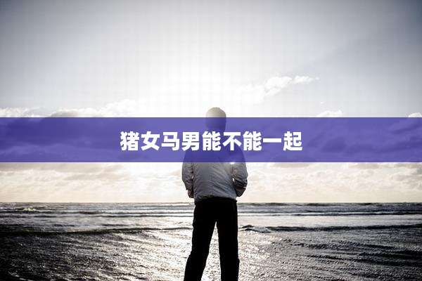 猪女马男能不能一起