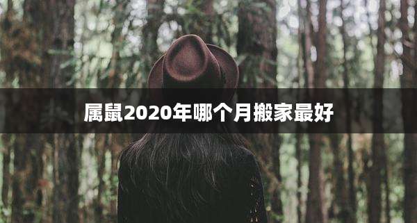 属鼠2020年哪个月搬家最好