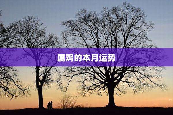 属鸡的本月运势