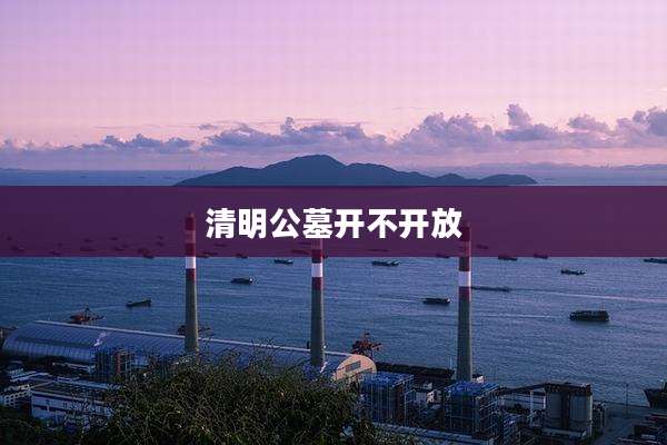 清明公墓开不开放