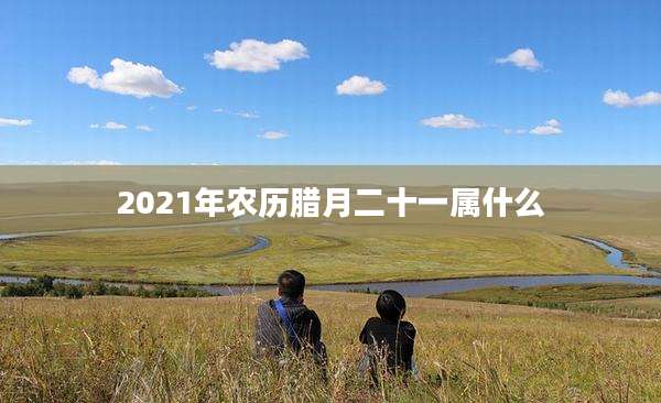 2021年农历腊月二十一属什么