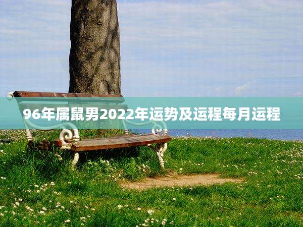 96年属鼠男2022年运势及运程每月运程