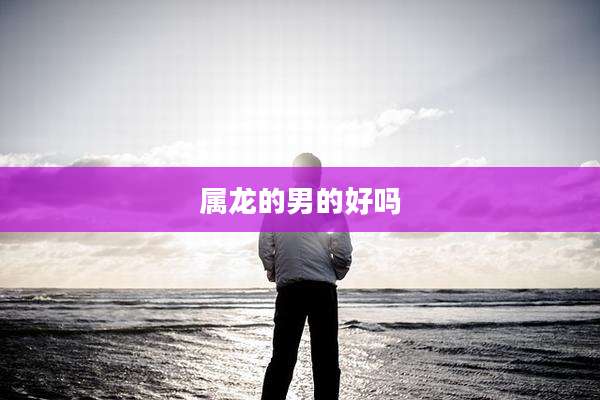 属龙的男的好吗