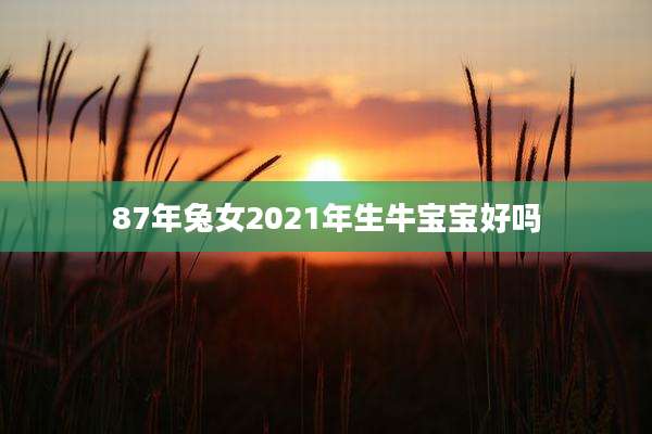 87年兔女2021年生牛宝宝好吗